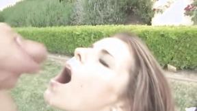 ”Outdoor ass pumping fun with a sex-craving brunette”