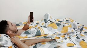 My Stepbrother Masturbating in His Room and I Took His Heat off with a Good Fuck - Porn in Spanish