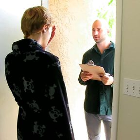 Hung David Chase fantasizes about fucking blond Hunter Starr