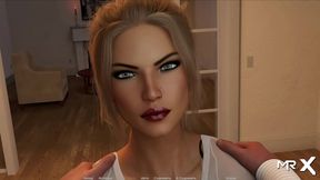 Hard Fucking On The Table With 3D Anime Chick In Erotic RPG Game Scene