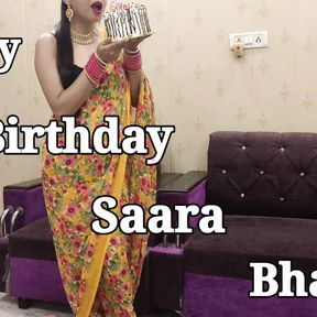 Indian beautiful Saara bhabhi celebrate her birthday with devar ji saara bhabhi give return gift devar ji sexy creampie pussy