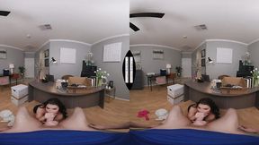 Worked-Up MILF Savanah Storm gets her pussy worked good by her son′s massive dick friend