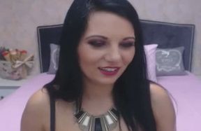 Pretty Shemale Tugs her Cock Hard