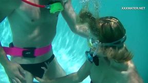 Samantha Cruz gets mouth fucked in the pool