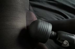 Hands Free Cumming in Pantyhose