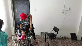 I seduce the neighbor while he polishes his motorcycle