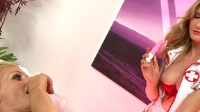 sexy babes ella mai and sami j play together