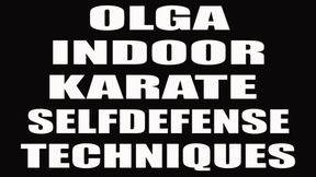 Olga indoor karate selfdefense techniques