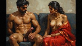 Desi bhabhi loses a bet with her stepson and sucks his cock and takes all the cum inside her mouth