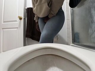 How Lengthy can I hold it During the time that looking at the Shitter PART 17: Squirming in Jean