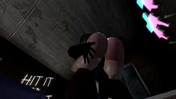 Second Life Black pizza delivery man fucks white woman