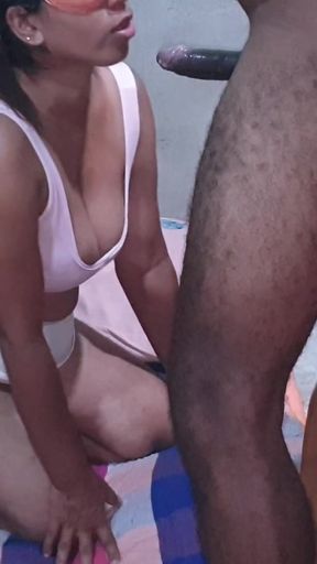 Husband Make a Video Call His Friend and Show How He Fuck His Wife