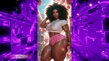 DIGITAL DIVAS 53 BBW BIG BUTT LOVE Exclusive Feature: Curvy Ebony ass Sensation