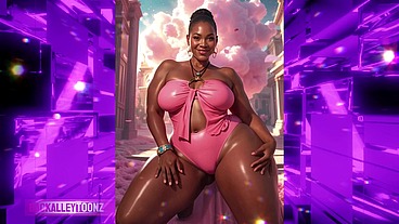 DIGITAL DIVAS 53 BBW BIG BUTT LOVE Exclusive Feature: Curvy Ebony ass Sensation