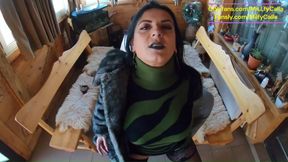 Bathrobe MILF Hair Drying And Brushing Blowjob With Cum In My Hair