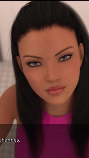 Summer with Mia getting a blowjob in a common restroom