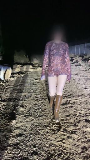 Anne Steele Nude Flashing on Road