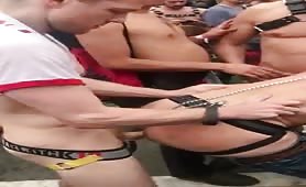 Getting fuck in public street fair