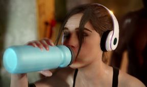 Claire Redfield - Working Hard for BBC Protein