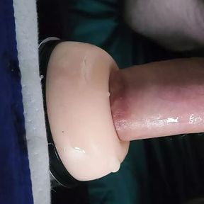 Cumming twice while fucking fleshlight