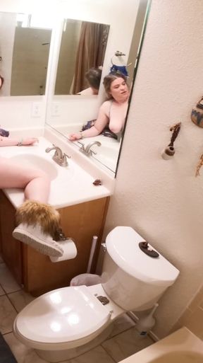 Jaw-dropping moment from &quot;Stepmom catches her stepson masturbating and joins in!&quot;