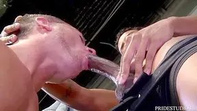 Sweaty Jock Muscle Men Ride Huge Cocks in Locker Room Heat – 18+