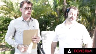 DEVILS FILM - Sexy Nudist Babe Selina Bentz Gets Fucked By Her Architect In Her Backyard