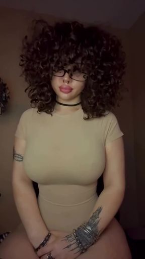 Curvy solo babe sits and shows off her body on OnlyFans