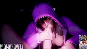 Juri Deepthroats A Nice Delicious Cock, Bald Pussy Widowmaker Let&rsquo_s Us Use Her 4th Hole