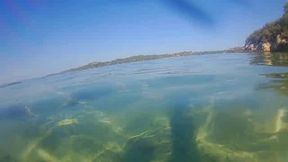 Underwater Sex and Creampie Vagina Cleaning