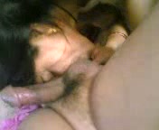 Passionate 18 yo Indian wife sucks my balls giving wild blowjob