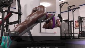 Shemale Girl Fucking BBW Black Girl Pussy In Gym Bathroom