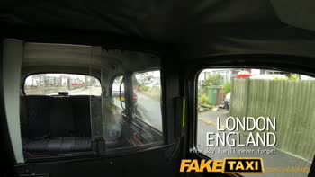 Blonde British Cop's Big Tit Taxi Ride