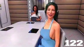 Curvy Young Beauty Seduces Masters Trainee in Hot Galactic Tryst