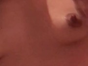 Masturbation with a lollipop