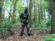 Flecktarn Pup wichst im Wald