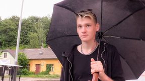 Czech twink is obsessed with hot cum