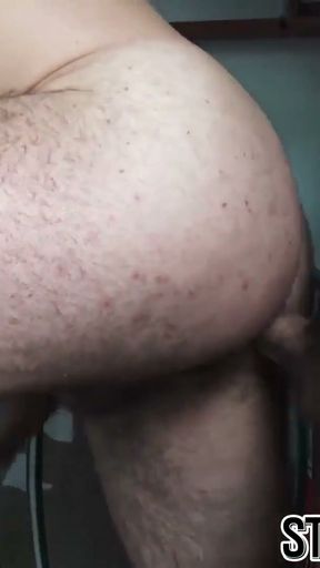 Hot straight guy turned gay in bareback spitroast threesome   Clip 1