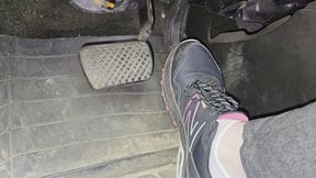 Evalynn Driving in New Balance Sneakers 1