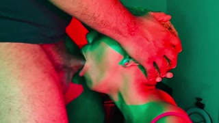 Ebony Slut Gets Face Fucked By BBC