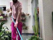CLEANING HOUSE WITHOUT CLOTHES NEIGHBOR SELLING
