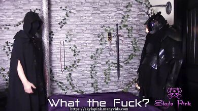 Sci-fi cyberpunk MMF facial cum shot on tiny petite slut wife