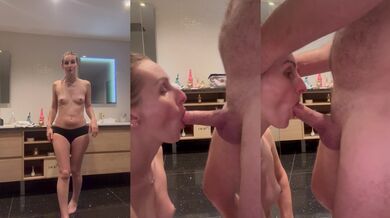 I swallow my dose of cum before going to bed