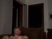 Horny on couch