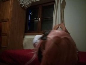 Sissy Cosplay Selfbondage Test Run Destroyed on Knees