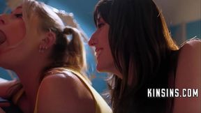 Step hunk Sneaks Up On Teen girlfriends At Night - Lana Smalls &mdash;  Jill Taylor &mdash;  Lucky Fate