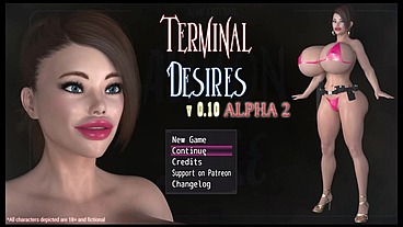 Terminal Desires [ MONSTER HENTAI game PornPlay ] Ep.30 EXTREME creampie belly bulge in the basement !