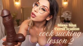 Cock Sucking ( Lesson 2 ) Sissy Slut Certification