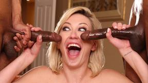 ”Adira Allure gets hungry for huge black cock double penetration with Hollywood Cash & Scotty P”
