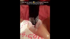 Slutty Snapchat sessions with this old dude leave me dripping wet and totally destroyed
